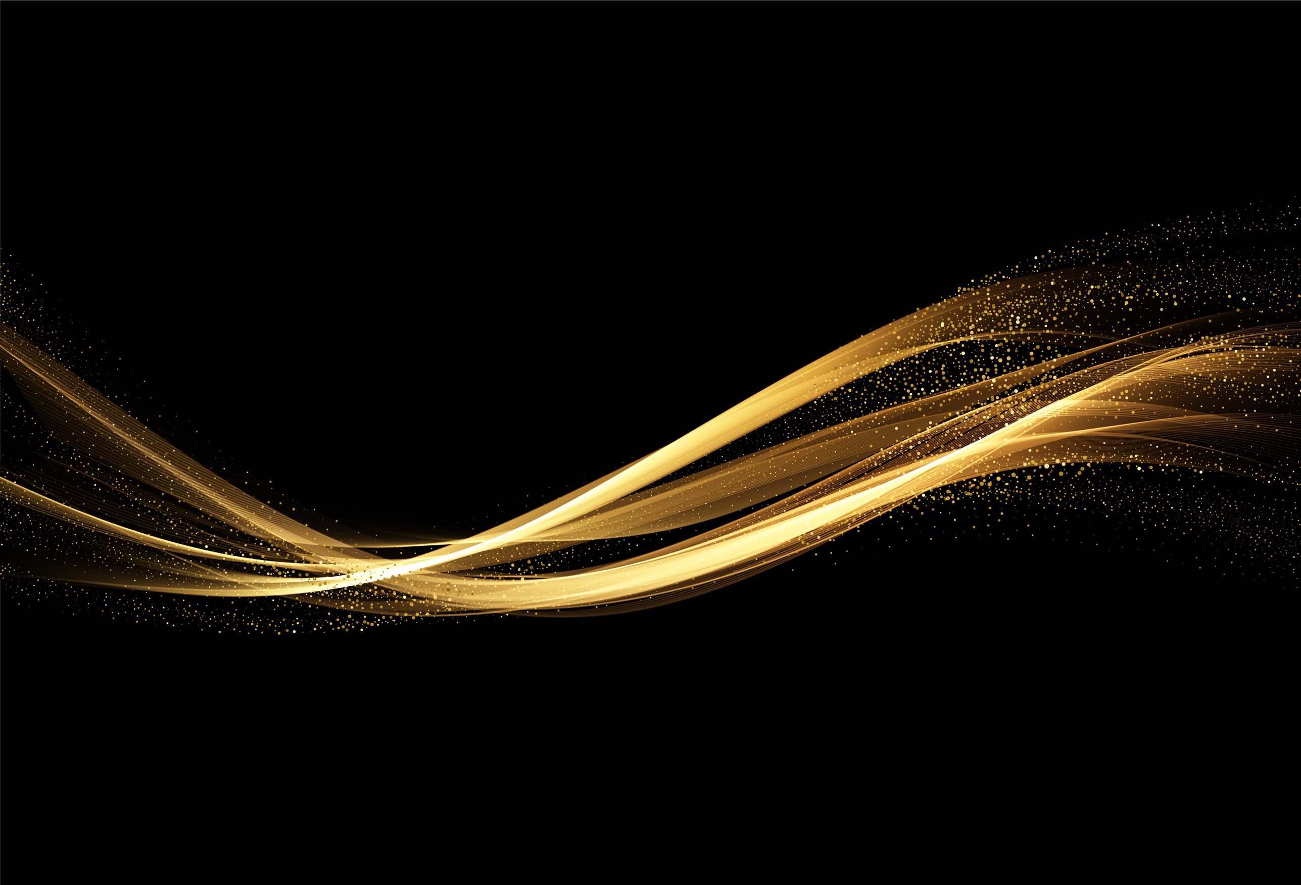 Gold black background